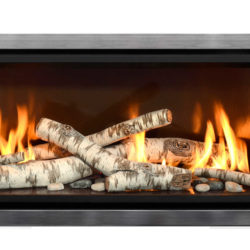 Mendota Gas Fireplaces ML47 Decor Grace Wide Nickel