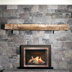 Valor Fireplace Inserts Driftwood G3.5 Fluted Black Liner Hammered Edgemont