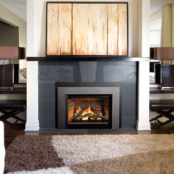 Valor Fireplace Inserts G3.5 Logs Red Brick Liner Vintage Iron Floating Trim Kit